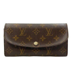 Louis Vuitton Emilie Monogram Portefeuille Wallet Red